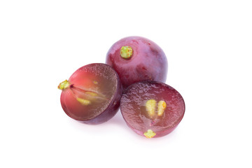 grapes isolated on over white background