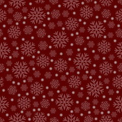 Seamless repeating pattern of snowflakes.Vector