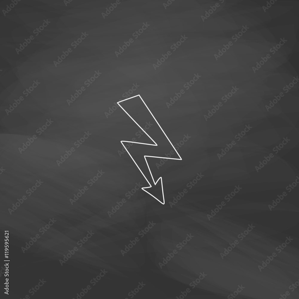 Poster lightning computer symbol
