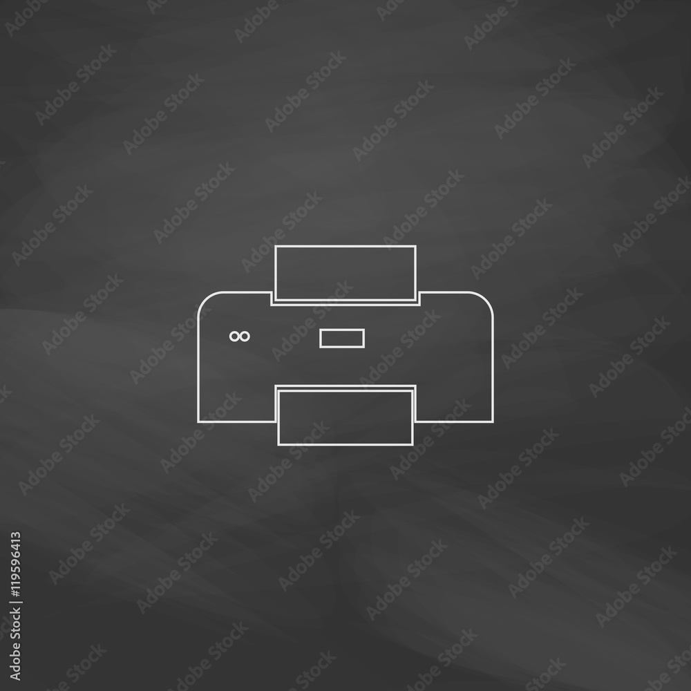 Poster print computer symbol