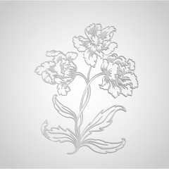 Bouquet of paper tulips