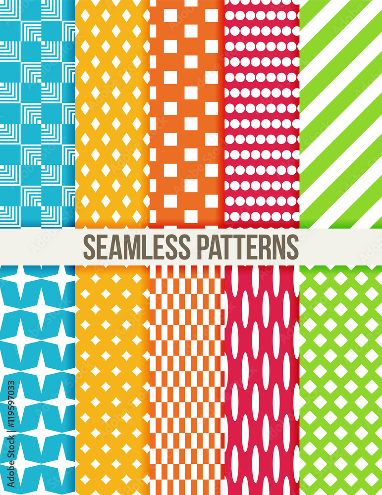 Poster seamless pattern. vector background