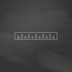 Straightedge computer symbol