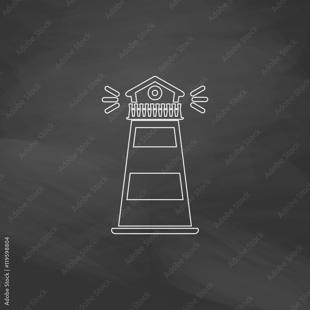 Poster Lighthouse computer symbol