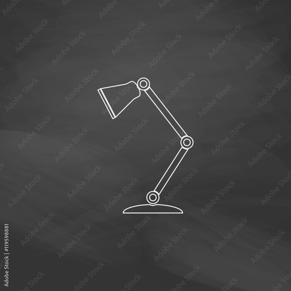 Poster table lamp computer symbol