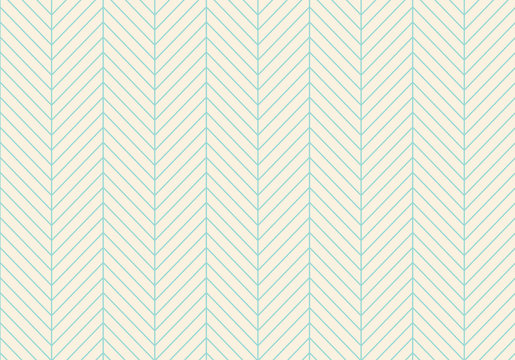 Seamless abstract pattern of classic zigzag. Turquoise line on a beige background. Illustration.