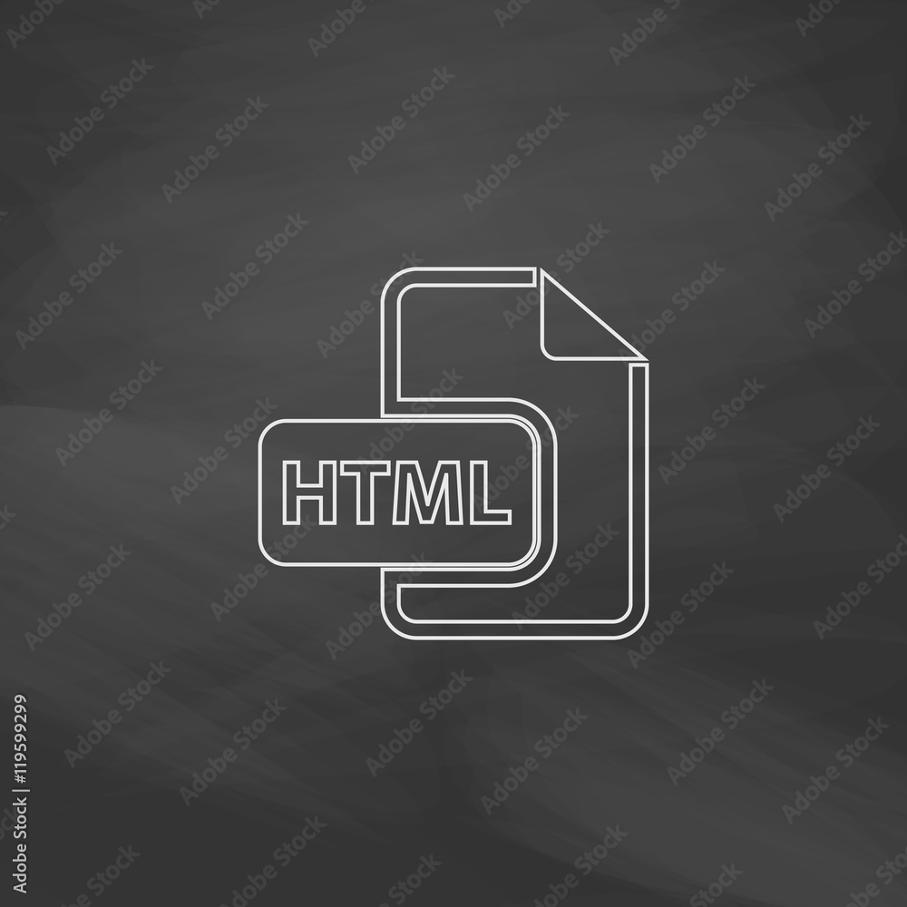 Poster html computer symbol