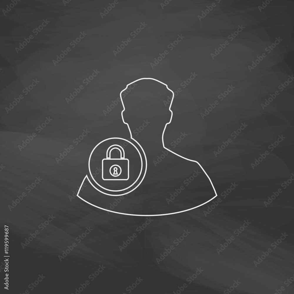 Poster authenticate computer symbol