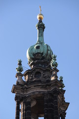 Turmspitze Hofkirche Dresden Trinitatis