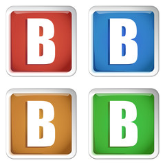 ikona kwadratowy plastikowy przycisk wektor © vempireart