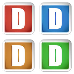 ikona kwadratowy plastikowy przycisk wektor © vempireart