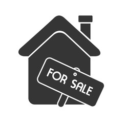 house for sale home real estate isolated vector illustration eps 10