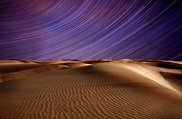 Night in desert