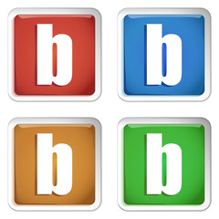 ikona kwadratowy plastikowy przycisk wektor © vempireart