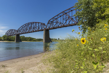 Railroad Bridge Over Missouri River