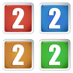 ikona kwadratowy plastikowy przycisk wektor © vempireart