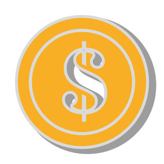 currency coins money cash  icon design, vector illustration   