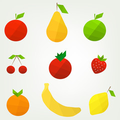 flat fruit set