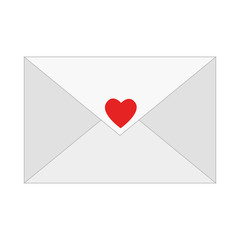 message email love romantic emotions  icon design, vector illustration 