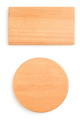 cutting board isolated on white