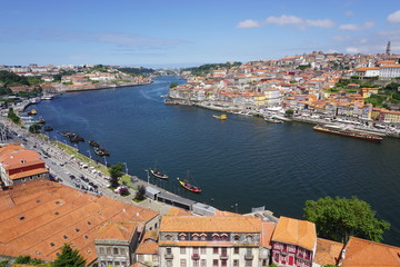 Naklejka na ściany i meble Scenic view of Porto, the second largest city in Portugal