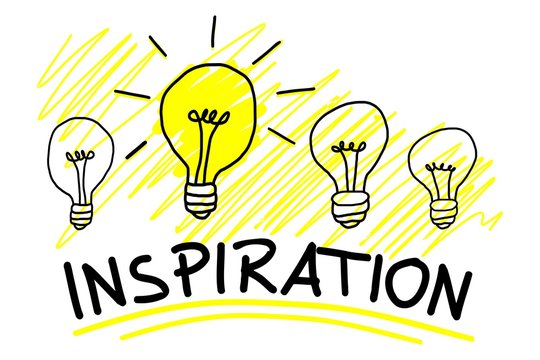 Inspiration Business Concept With a Single Light Bulp Next to other Bulps