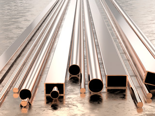 copper pipes