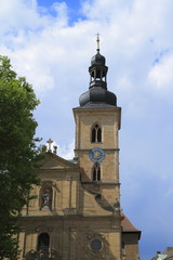 Fototapeta na wymiar St Jakob Church in Bamberg, Bavaria, Germany