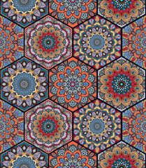 Honey Comb Hex Pattern Flower Complex