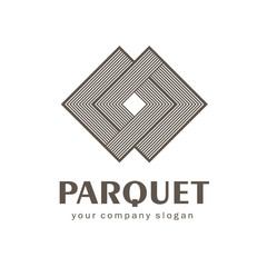 Vector logo parquet, laminate, flooring, tiles