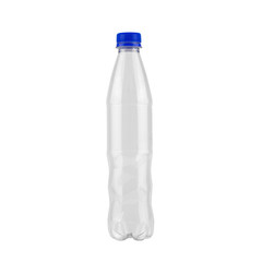 plastic bottle for recycling isolated on white background.