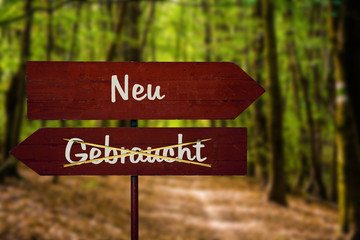 Schild 104 - Gebraucht
