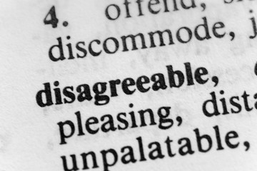 Disagreeable