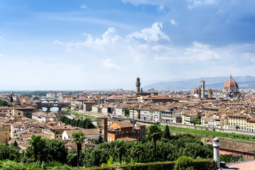 Beautiful view of ancient buildings at old town near the Cathedr