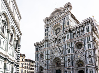 Fototapeta premium Beautiful View of the Cathedral Santa Maria del Fiore in Florenc