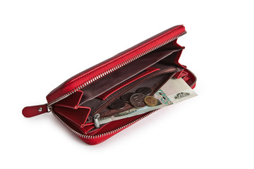 Wallet with Russian money