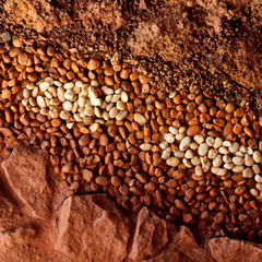 Layer of soil underground background