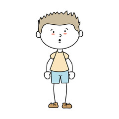 boy cartoon happy isolated design vector illustration 