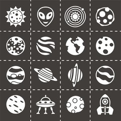 Vector Space icon set