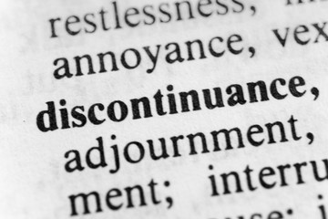 Obraz premium Discontinuance