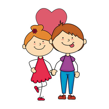 couple happy romance love vector illustration eps 10