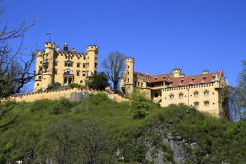 Hohenschwangau Castle in the Bavarian Alps