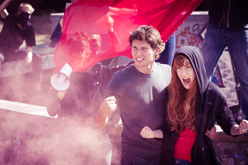 Fiery and desperate in expressing their views