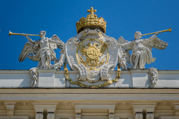 Internal Castle Square (Innenhof) in Hofburg palace. Vienna