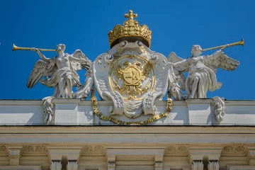 Fotobehang Internal Castle Square (Innenhof) in Hofburg palace. Vienna © dbrnjhrj