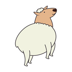 sheep animal farm design vector illustration eps 10