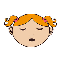girl cartoon childhood design vector illustration eps 10