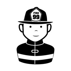 fireman equipement service emergency vector illustration eps 10