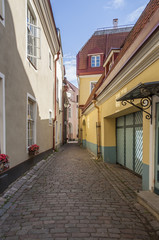 Medieval Street In Tallinn