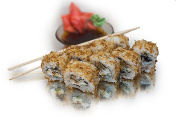 Japanese sushi and rolls